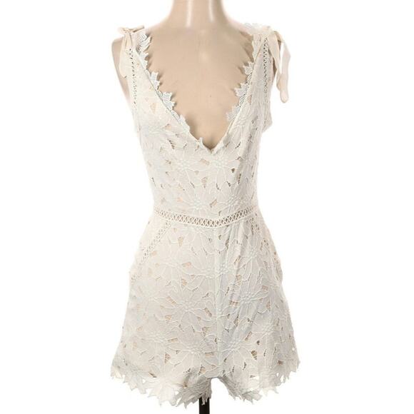 Free People × Saylor Floral Applique Tavi Romper - Picture 3 of 10